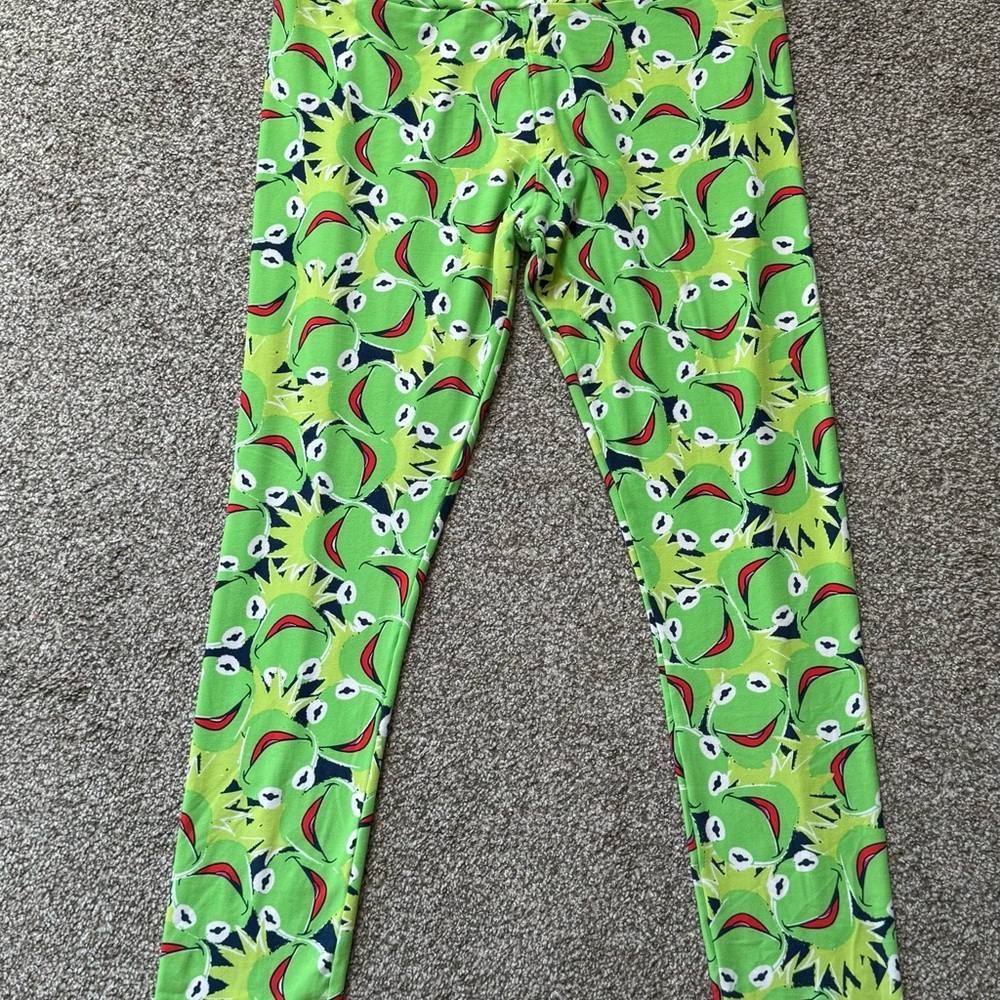 LuLaRoe Women’s Kermit the Frog Leggings